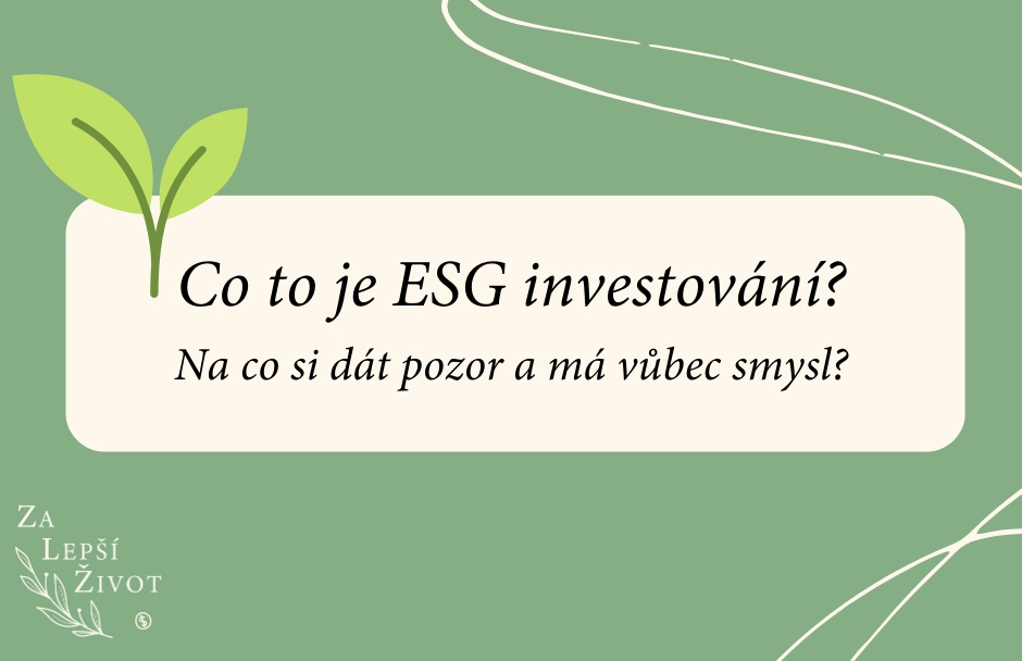 Co to je ESG investování